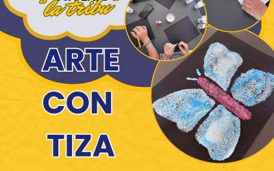 La creatividad de los usuarios de la TRibu de San Roque con sal y tizas de colores