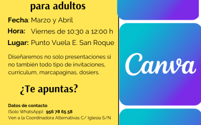 Actividades Punto Vuela Estación de San Roque mes de MARZO